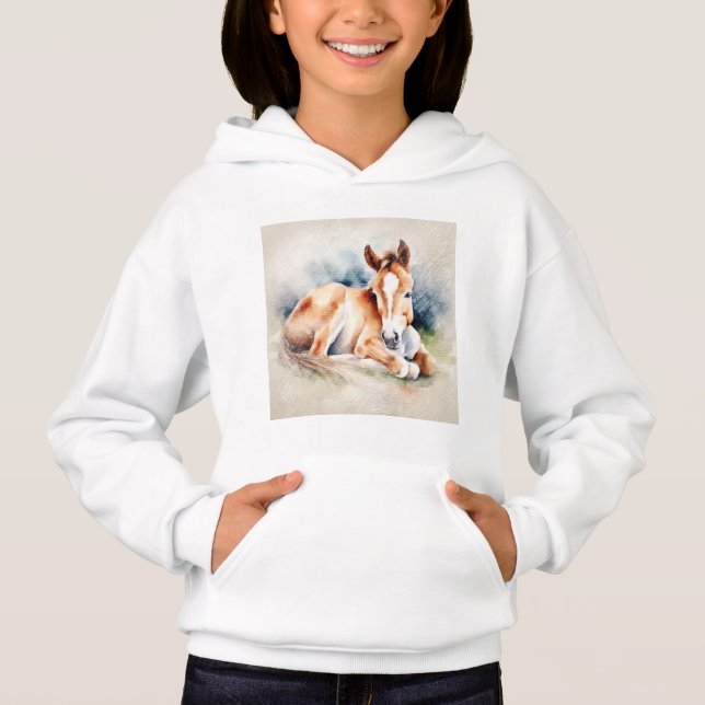 Sömnig Liten Fölunge T Shirt (Framsida)