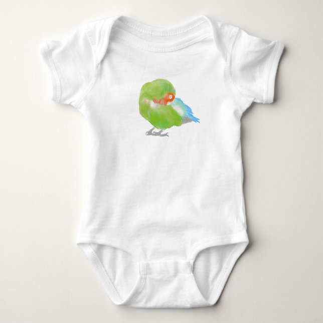 Sömnig Lovebird T Shirt (Framsida)