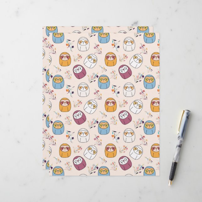 Sömnig lutning brevhuvud (Fram/Back In Situ)