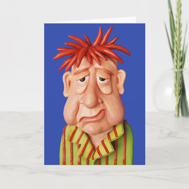 Sömnig manen kort (Framsida)