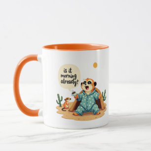 Sömnig Meerkat Mugg