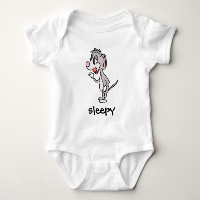 Sömnig musranka tee shirt (Framsida)