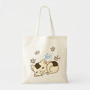 Sömnig Onigiri katttoto Tygkasse