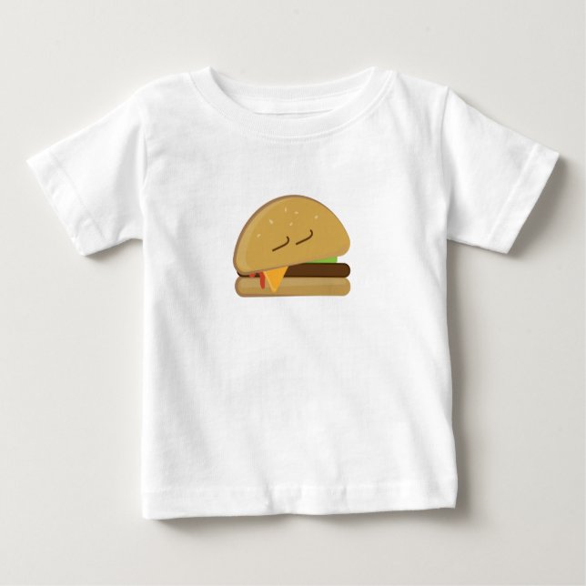 Sömnig ostburger t shirt (Framsida)