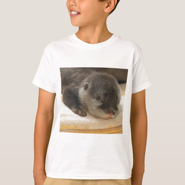 Sömnig Otter T-shirt (Framsida)
