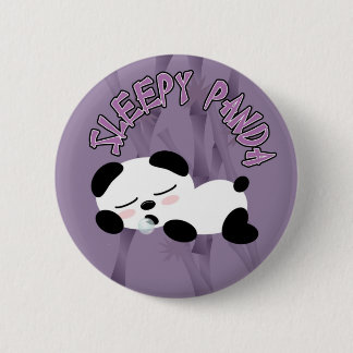 Sömnig Panda Knapp