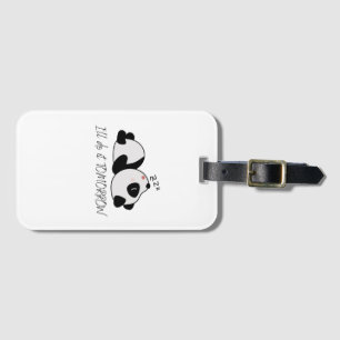 Sömnig Panda T-Shirt Baby Blanket Drawstring Bag Bagagebricka