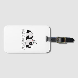 Sömnig Panda T-Shirt Baby Blanket Drawstring Bag Bagagebricka