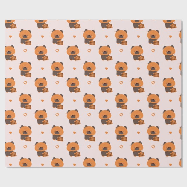 Sömnig Papper för skvalleromslagning Presentpapper (Platt)