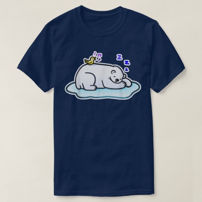 Sömnig Pol-ar Bea-r Classic T Shirt (Design framsida)