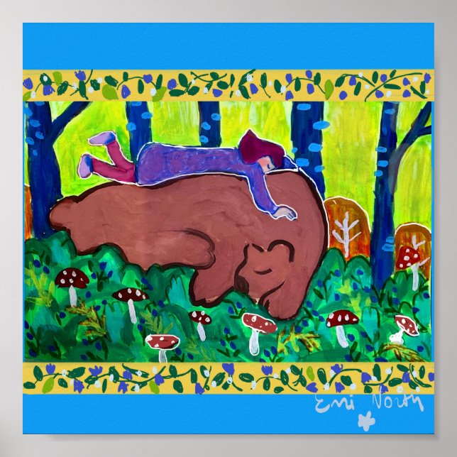 Sömnig poster dagdröm (Framsidan)