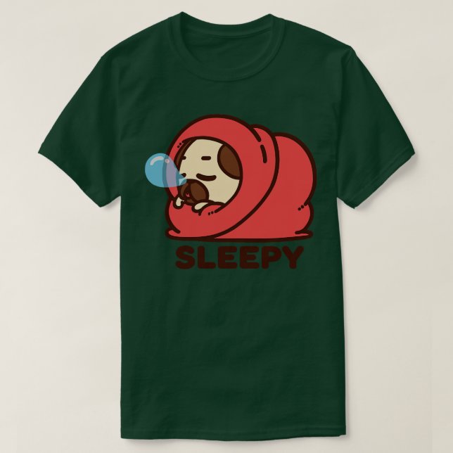 Sömnig Puglie T Shirt (Design framsida)