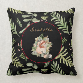 Sömnig Raccoon Customize Text, Färg 20"X20" Kudde