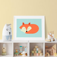 Sömnig Red Baby Fox