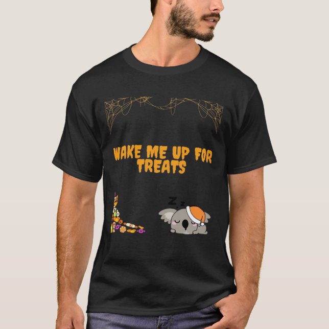 Sömnig redo för Halloween-behandlingar! Klassisk T Shirt (Framsida)
