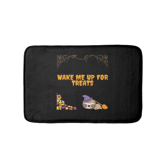 Sömnig redot för Halloween-behandlingar! Klassisk  Badrumsmatta (Framsidan)