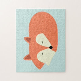 Sömnig röd räv pussel