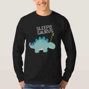Sömnig Saurus Dinosaur T Shirt