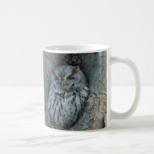 Sömnig Screech Uggla Mugg