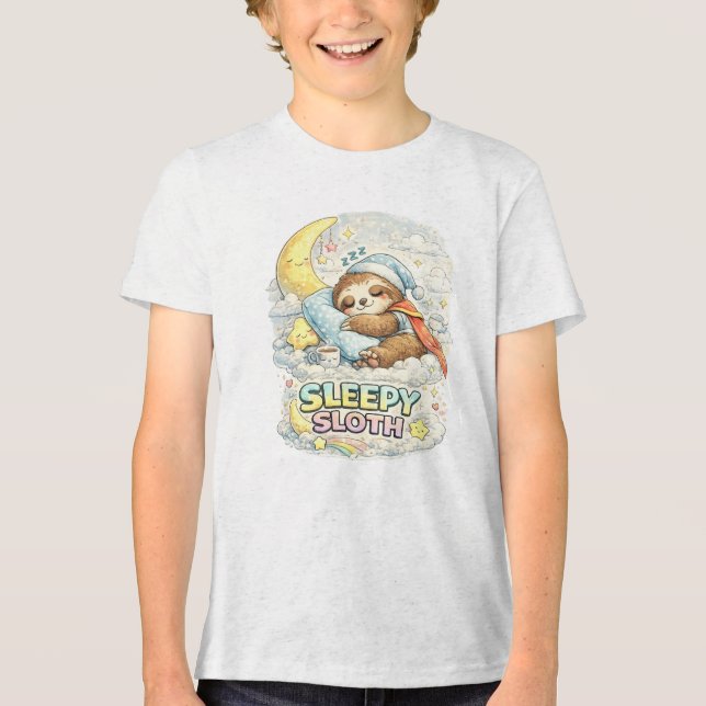 Sömnig Seng T Shirt (Framsida)