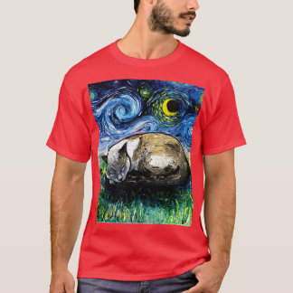 Sömnig siamesisk kattkväll t shirt
