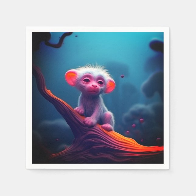 Sömnig skapelse pappersservett (Framsidan)