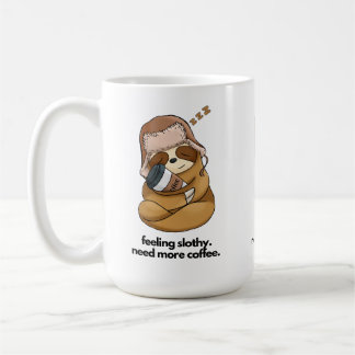 Sömnig Sloth Hugger Coffee Kaffemugg