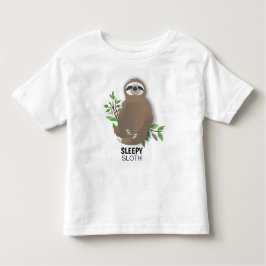 Sömnig Sloth Sitta med Crossed Ben Napping T Shirt