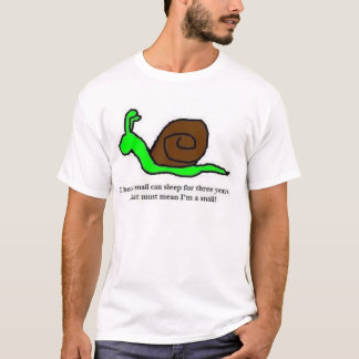 Sömnig snigel t-shirt
