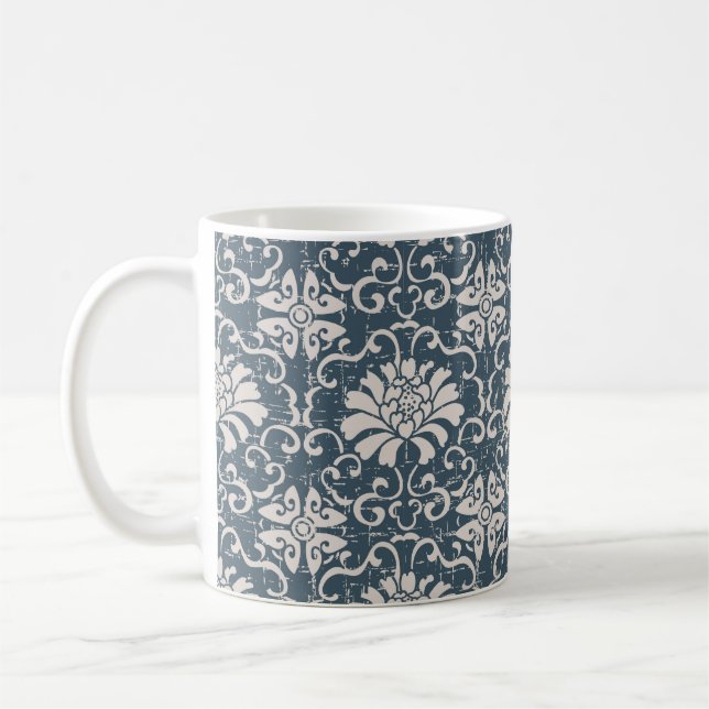 Sömnig, sömlös, botanisk spira kaffemugg (Vänster)