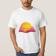 Sömnig Sunset - Rosa Cloud Aesthetic T-Shirt