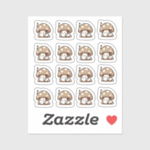 Sömnig svamprumsskuren vinylstickare för Anpassnin