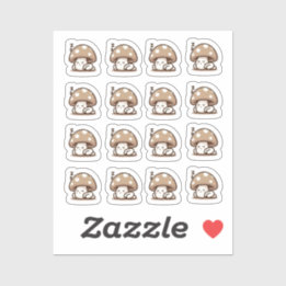 Sömnig svamprumsskuren vinylstickare för Anpassnin Klistermärken