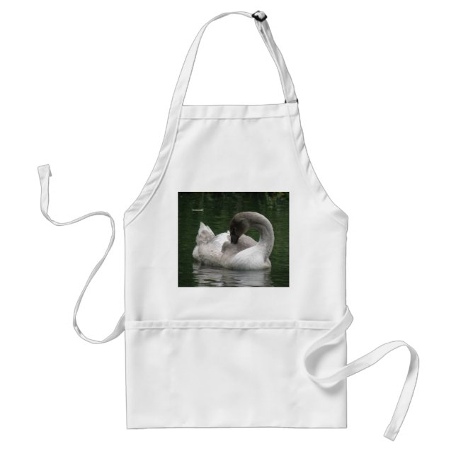 Sömnig Svan Apron Förkläde (Framsidan)