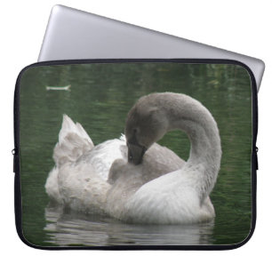 Sömnig Svan Laptop sleeve