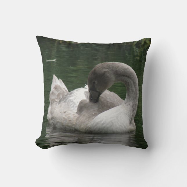 Sömnig Svan Pillow Kudde (Framsida)