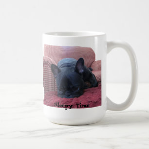 Sömnig Time fransk bulldoggmugg Kaffemugg