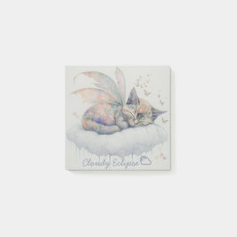 Sömnig Tortie Fairy Post-it Block