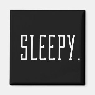 Sömnig. Typografi Magnet