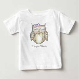 Sömnig Uggla Baby Bodydress - Anpassa text Tee Shirt