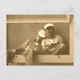 Sömnig vaktmästare vykort