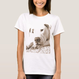 sömnig vänlig vit pitbull hat gärning inte ras t shirt