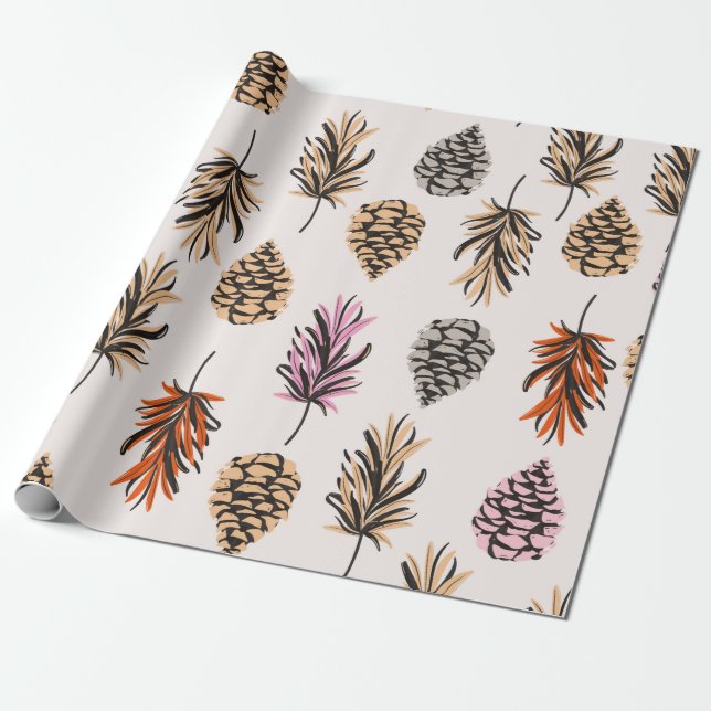 Sömnig vintage Sömlös färg höstinslag av Presentpapper (Utrullad)