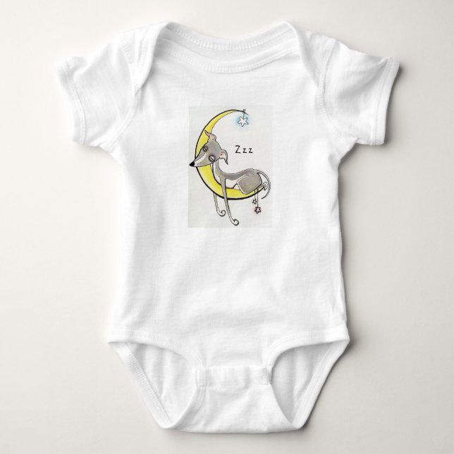 Sömnig whippet tee shirt (Framsida)