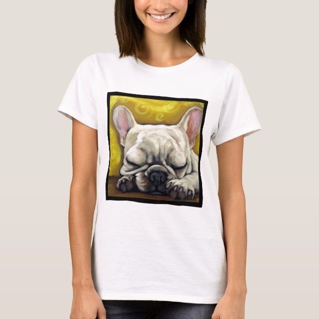 Sömniga Frenchie Tee (Framsida)