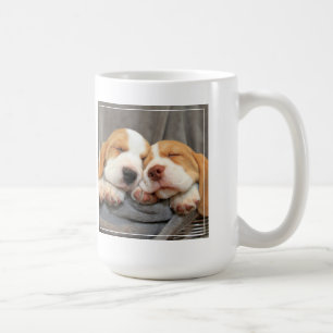 Sömniga valpar kaffemugg