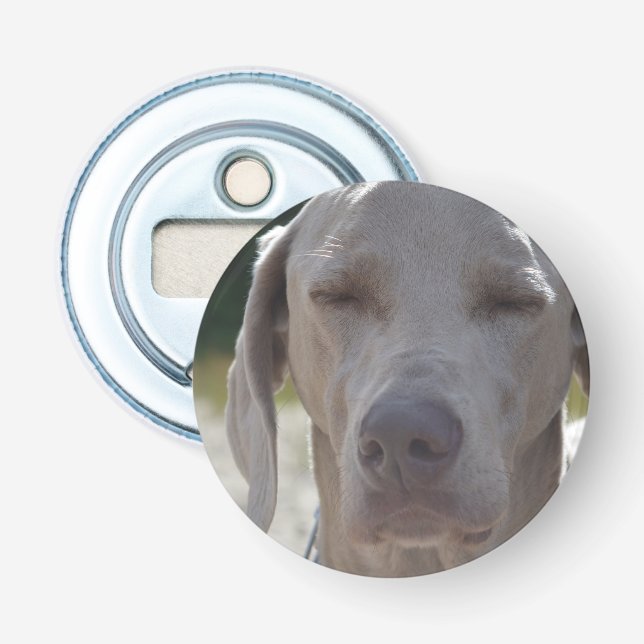Sömniga Weimaraner Flasköppnare (Framsidan)