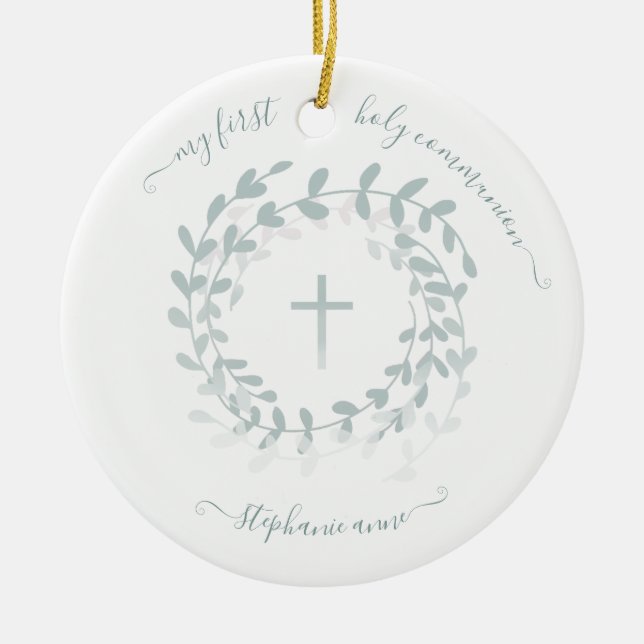 Sömnighet och Kor Julgransprydnad Keramik (Framsidan)