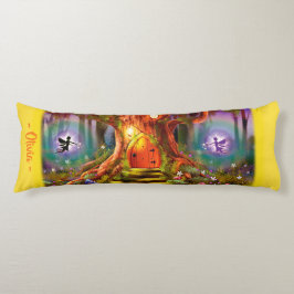 Sömnigt felikt magiskt träd. Gul jätte- Kroppskudde