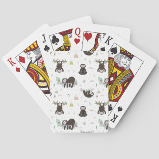 Sömnigt sött Slothmönster Casinokort